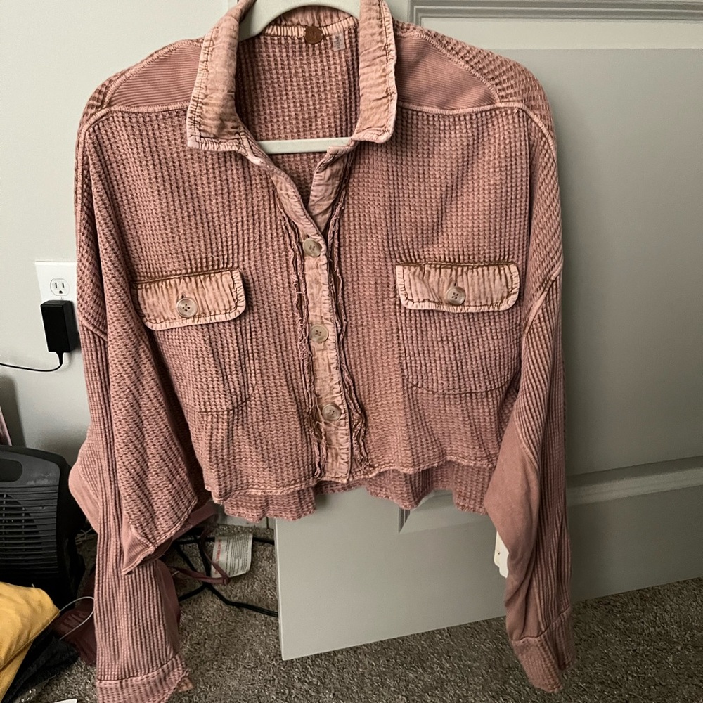 Free People Mauve Pink top - never worn NWT